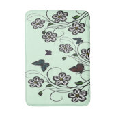 Butterfly Garden Green Badmat (Voorkant Verticaal)