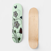 Butterfly Garden Green Persoonlijk Skateboard (Voorkant)