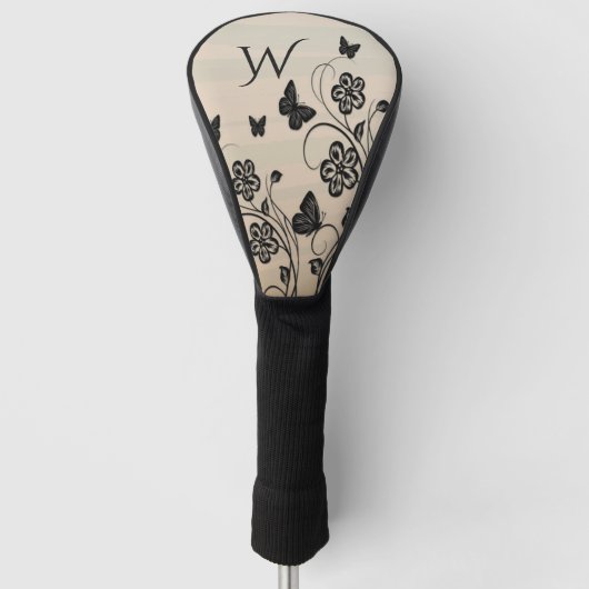 Butterfly Garden Initiaal Golfheadcover (Voorkant)