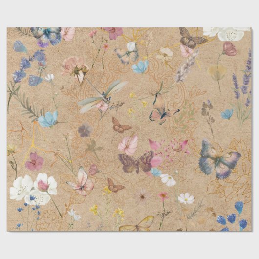 Butterfly Garden  inpakpapier (Vlak)