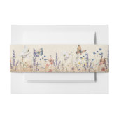 Butterfly Garden  Invitation Belly Band Uitnodigingen Wikkel (Voorkant Voorbeeld)