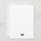 Butterfly Garden Invitation Kaart (Achterkant)