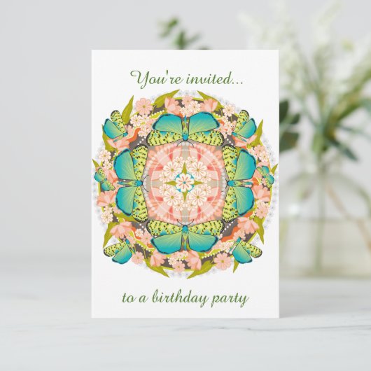 Butterfly Garden Kaart (Staand voorkant)