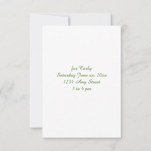 Butterfly Garden Kaart (Achterkant)