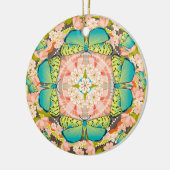 Butterfly Garden Keramisch Ornament (Links)