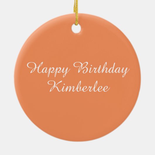 Butterfly Garden Keramisch Ornament (Achterkant)