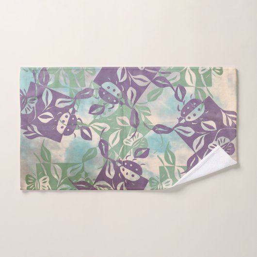 Butterfly Garden Ladybug Boho Bath Towel Set Bad Handdoek (Handdoek)
