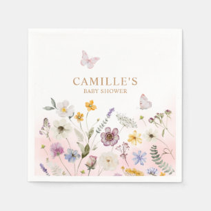 Butterfly Garden Meisje Baby shower Servet
