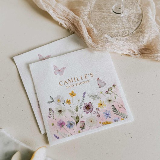 Butterfly Garden Meisje Baby shower Servet