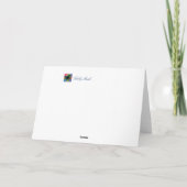 Butterfly Garden Portrait Wenskaart Kaart (Achterkant)