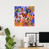 Butterfly Garden Poster (Thuiskantoor)