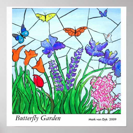 Butterfly Garden Poster (Voorkant)