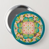 Butterfly Garden Ronde Button 4,0 Cm (Voorkant /achterkant)
