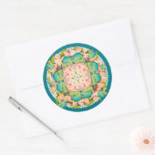Butterfly Garden Ronde Sticker (Envelop)