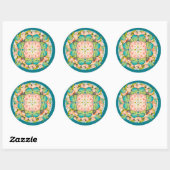 Butterfly Garden Ronde Sticker (Vel)