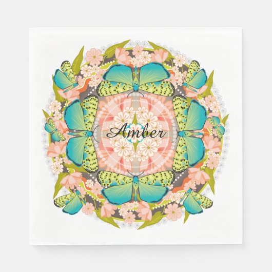 Butterfly Garden Servetten (Voorkant)