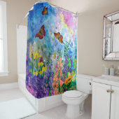 Butterfly Garden Shower Curtain Douchegordijn (In situ)