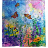 Butterfly Garden Shower Curtain Douchegordijn (Voorkant)