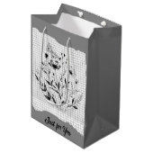 Butterfly Garden Sketches Medium Cadeauzakje (Voorkant Gekanteld)