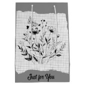 Butterfly Garden Sketches Medium Cadeauzakje (Achterkant)