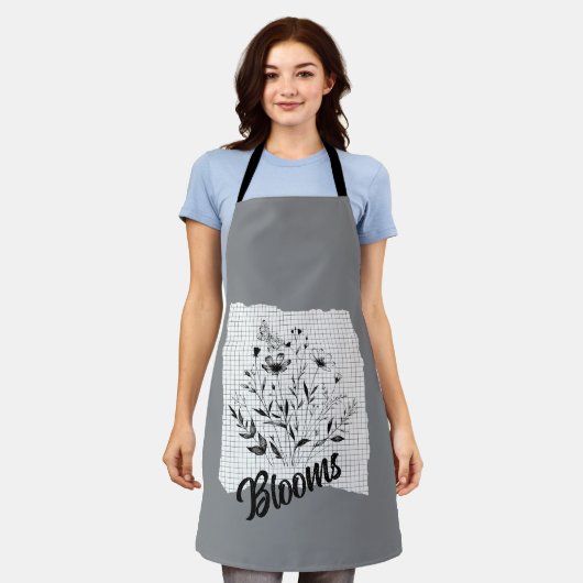 Butterfly Garden Sketches Schort (Gedragen)