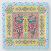 Butterfly Garden Stenen Onderzetter (Voorkant)