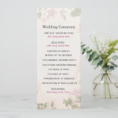 Butterfly Garden Wedding Programme Programmakaart (Staand voorkant)