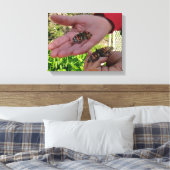 Butterfly Garden Wrapped Canvas (Insitu (Slaapkamer))