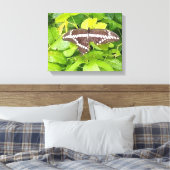 Butterfly Garden Wrapped Canvas Afdruk (Insitu (Slaapkamer))