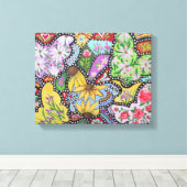 Butterfly Garden Wrapped Canvas Afdruk (Insitu (Houten vloer))