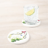 Butterfly Garden Zandsteen Onderzetter (Zijkant)