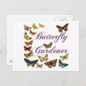 Butterfly Gardener Gezegde Briefkaart (Voorkant / Achterkant)
