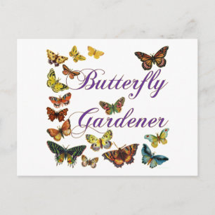Butterfly Gardener Gezegde Briefkaart