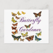 Butterfly Gardener Gezegde Briefkaart (Voorkant)