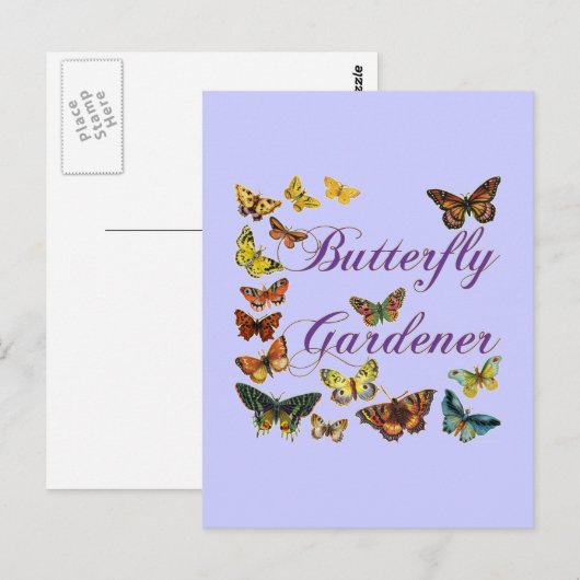 Butterfly Gardener Gezegde Briefkaart (Voorkant / Achterkant)
