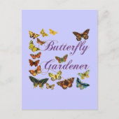 Butterfly Gardener Gezegde Briefkaart (Voorkant)