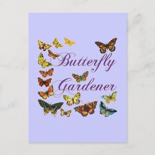 Butterfly Gardener Gezegde Briefkaart (Voorkant)