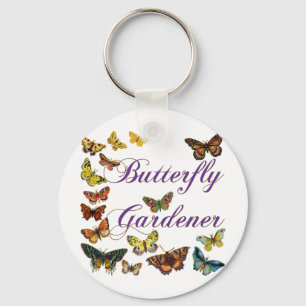 Butterfly Gardener Gezegde Sleutelhanger