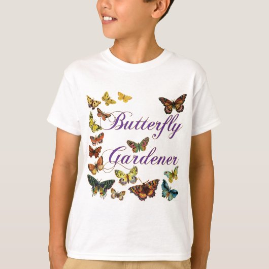 Butterfly Gardener Gezegde T-shirt (Voorkant)