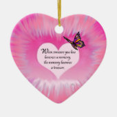Butterfly-gedicht Keramisch Ornament (Voorkant)