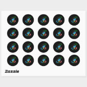 Butterfly geeft nooit het bewustzijn van handicaps ronde sticker (Vel)