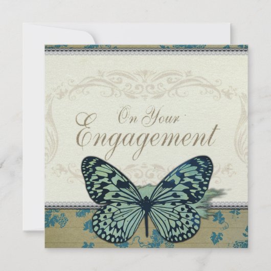 Butterfly Gefeliciteerd met Verloving (Voorkant)