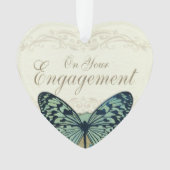 Butterfly Gefeliciteerd met Verloving Ornament (voorkant)