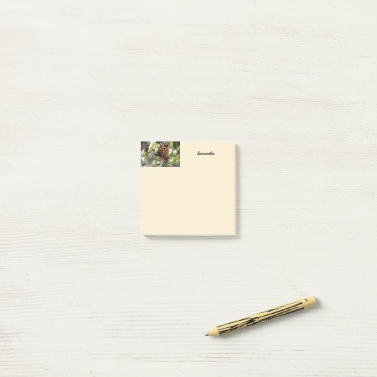 Butterfly Gepersonaliseerd 3x3 Post-it® Notes (Op bureau)