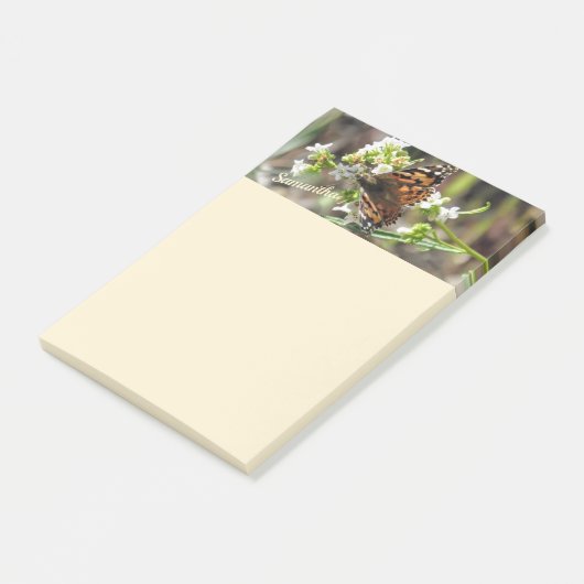 Butterfly Gepersonaliseerde 4x6 Post-it® Notes (Schuin)