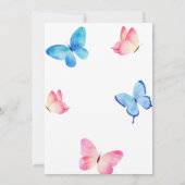 Butterfly Geslacht Onthullen Partij Kaart (Achterkant)