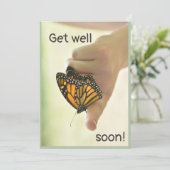Butterfly Get well soon kaart! Kaart (Staand voorkant)