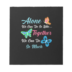 Butterfly Gift   Alleen kunnen we zo weinig doen Notitieblok