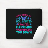 Butterfly Gift | Als je wilt vliegen Muismat (Met muis)
