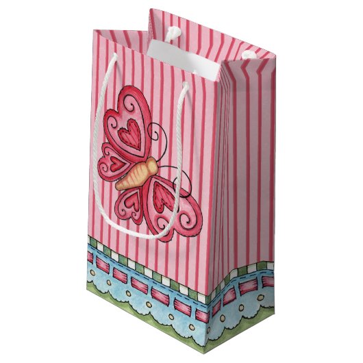 Butterfly - Gift Bag Klein Cadeauzakje (Achterkant Gekanteld)